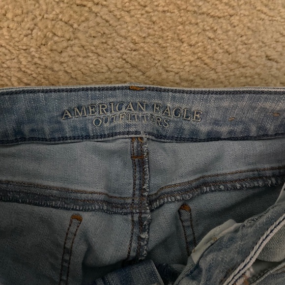 American Eagle Stretch Skinny Jeans Ripped - Picture 3 of 4